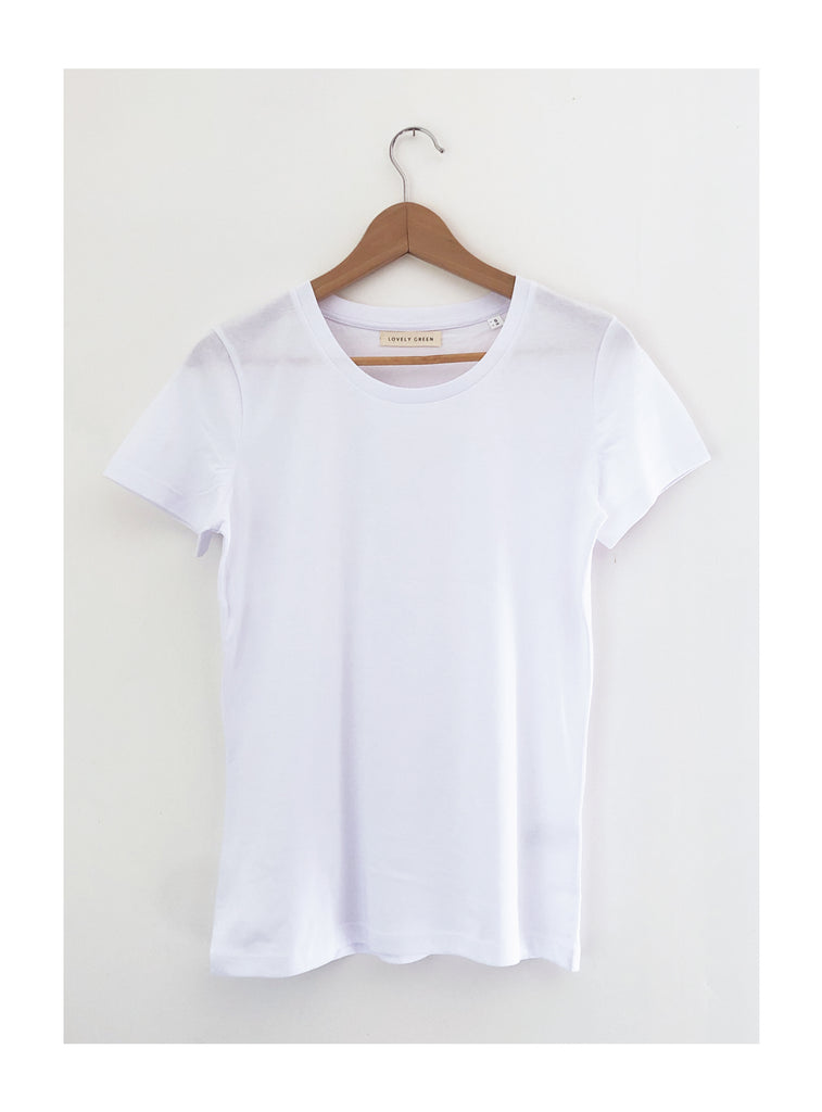 TSHIRT FEMME - VIERGE À BRODER - BLANC