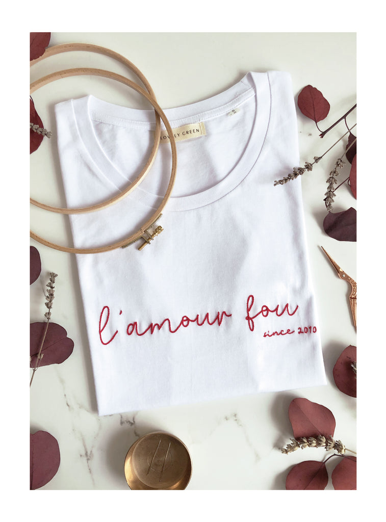 TSHIRT FEMME - L'AMOUR FOU SINCE... - DATE PERSONNALISABLE