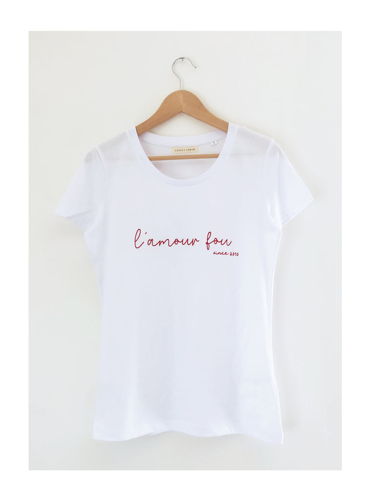 TSHIRT FEMME - L'AMOUR FOU SINCE... - DATE PERSONNALISABLE